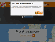 Tablet Screenshot of burgerking.dk