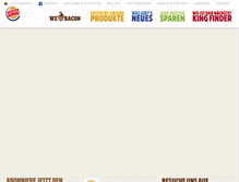 Tablet Screenshot of burgerking.de