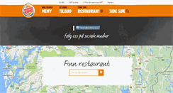 Desktop Screenshot of burgerking.no
