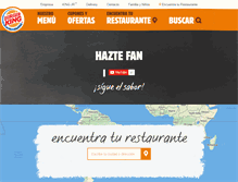 Tablet Screenshot of burgerking.com.pe